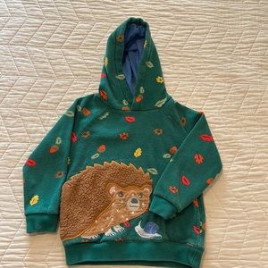 Mini Boden hedgehog hoodie